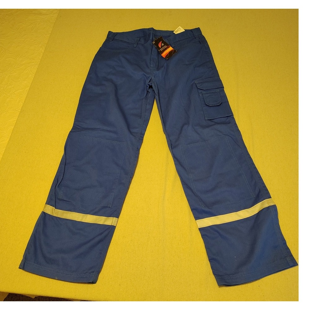 Red Wing Shoes Mens Blue Work Cargo Pants Reflective Style 76150 W38 L32 NEW